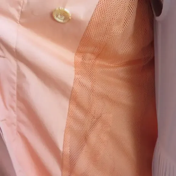 Kenneth Cole New York Trench Coat M Apricot Long Women's - Picture 11 of 14